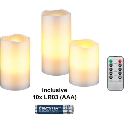 Goobay LED Kerzen-Set - Echtes Wachs-Design - Sicheres Flammenloses Licht Goobay LED Kerzen-Set - Echtes Wachs-Design - Sicheres Flammenloses Licht