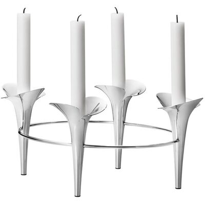 Georg Jensen, Kerzenständer, BLOOM Botanica Kerzenhalter Georg Jensen, Kerzenständer, BLOOM Botanica Kerzenhalter