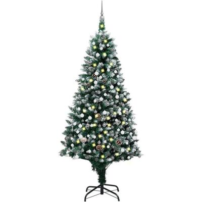 vidaXL Künstlicher Lichterbaum mit Kugelset und Zapfen - Weihnachtsbaum vidaXL Künstlicher Lichterbaum mit Kugelset und Zapfen - Weihnachtsbaum