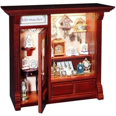 Reutter, Miniaturen, 102.797/6 - Uhrmacherladen mit Beleuchtung - Schaufensterladenserie 797 Reutter, Miniaturen, 102.797/6 - Uhrmacherladen mit Beleuchtung - Schaufensterladenserie 797