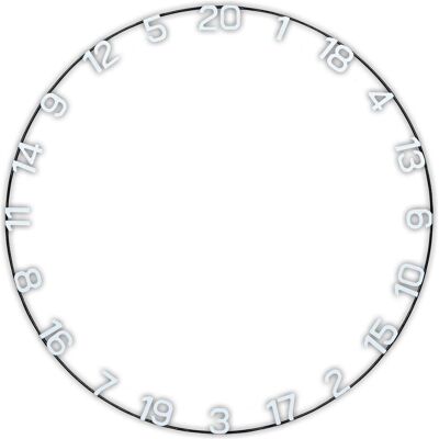 Unicorn Horizontal Number Ring 1 Stck Unicorn Horizontal Number Ring 1 Stck