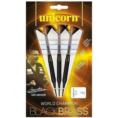 Unicorn Gary Anderson Soft Darts - Schwarzes Messing - 17 g Unicorn Gary Anderson Soft Darts - Schwarzes Messing - 17 g