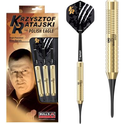 Bull's Krzysztof Ratajski Soft Dart, Brass gold (18 g) Bull's Krzysztof Ratajski Soft Dart, Brass gold (18 g)