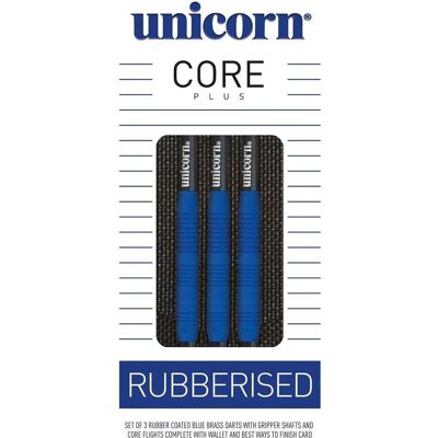 Unicorn Core Plus Rubberised Blue Brass Soft Darts (16 g) Unicorn Core Plus Rubberised Blue Brass Soft Darts (16 g)