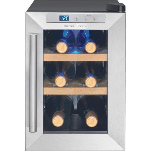 Proficook PC-WK 1231, Weinkühlschrank Freistehend, Schwarz