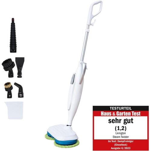 Livington Steam Twister Dampfreiniger, Dampfreiniger, Weiss