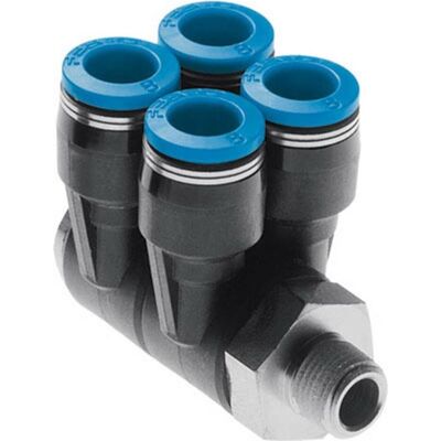 Festo, Rohrverbindungstechnik, Verteiler 153237 QSLV4-1/4-10 1 St. Festo, Rohrverbindungstechnik, Verteiler 153237 QSLV4-1/4-10 1 St.