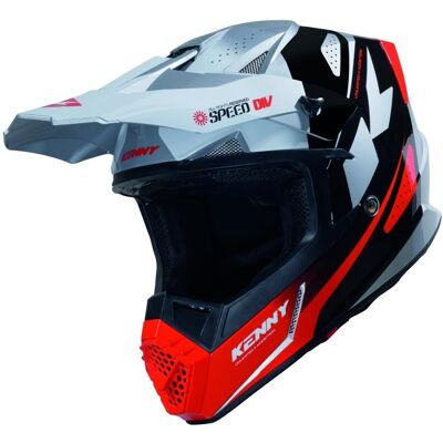 Kenny, Motorradhelm, Racing Helm Cross/Enduro-Strecke Grafik Speed Schwarz Rot Farbe Weiss/Schwarz/Rot Grösse XXL (XXL) Kenny, Motorradhelm, Racing Helm Cross/Enduro-Strecke Grafik Speed Schwarz Rot Farbe Weiss/Schwarz/Rot Grösse XXL (XXL)