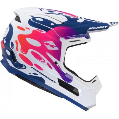 Kenny, Motorradhelm, Racing Helm Cross/Enduro Modell Performance Ert Graphic Fluid Farbe Weiss/Blau/Pink Grösse (XXL, 63 - 64 cm) Kenny, Motorradhelm, Racing Helm Cross/Enduro Modell Performance Ert Graphic Fluid Farbe Weiss/Blau/Pink Grösse (XXL, 63 - 64 cm)