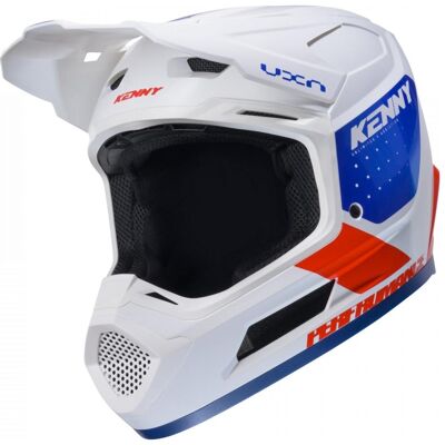 Kenny, Motorradhelm, Racing Helm Cross/Enduro Modell Performance Ert Grafik Flagge Farbe Weiss/Rot/Blau Grösse XL (XL, 61 - 62 cm) Kenny, Motorradhelm, Racing Helm Cross/Enduro Modell Performance Ert Grafik Flagge Farbe Weiss/Rot/Blau Grösse XL (XL, 61 - 62 cm)
