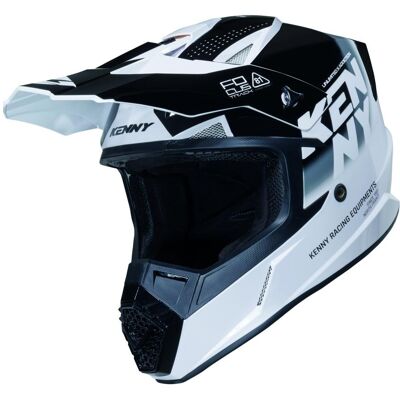Kenny, Motorradhelm, Racing Helm Cross/Enduro Track Graphic Focus Schwarz/Weiss Grösse L (L) Kenny, Motorradhelm, Racing Helm Cross/Enduro Track Graphic Focus Schwarz/Weiss Grösse L (L)