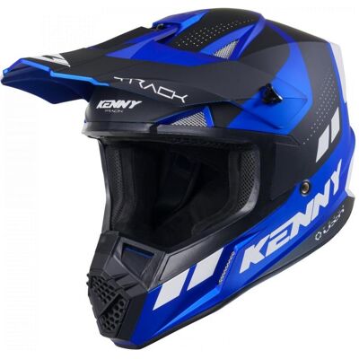 Kenny, Motorradhelm, Racing Helm Cross/Enduro Modell Track Graphic Candy Blue Matt Color Black/Blue/White Grösse (XXL, 63 - 64 cm) Kenny, Motorradhelm, Racing Helm Cross/Enduro Modell Track Graphic Candy Blue Matt Color Black/Blue/White Grösse (XXL, 63 - 64 cm)