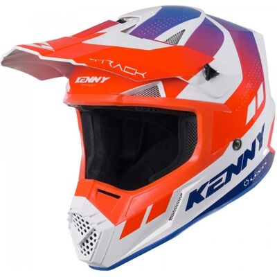 Kenny, Motorradhelm, Racing Helm Cross/Enduro Modell Track Graphic Patriot Farbe Weiss/Blau/Rot Grösse XXL ( 63 - (XXL, 63 - 64 cm) Kenny, Motorradhelm, Racing Helm Cross/Enduro Modell Track Graphic Patriot Farbe Weiss/Blau/Rot Grösse XXL ( 63 - (XXL, 63 - 64 cm)