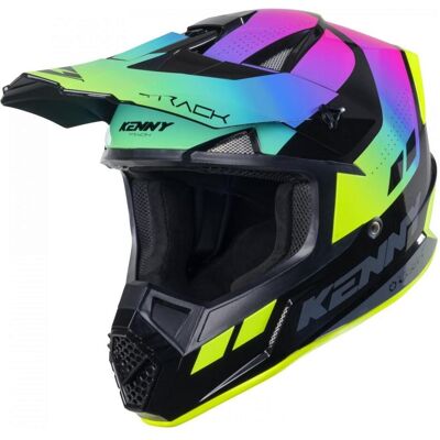 Kenny, Motorradhelm, Racing Helm Cross/Enduro Modell Track Grafik Neonfarbe Schwarz/Grün/Pink Grösse XXL ( 63 - 64 (XXL, 63 - 64 cm) Kenny, Motorradhelm, Racing Helm Cross/Enduro Modell Track Grafik Neonfarbe Schwarz/Grün/Pink Grösse XXL ( 63 - 64 (XXL, 63 - 64 cm)