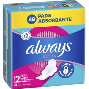 Always, Binden, Ultra Pads Long Wing 48CT (48 x) Always, Binden, Ultra Pads Long Wing 48CT (48 x)