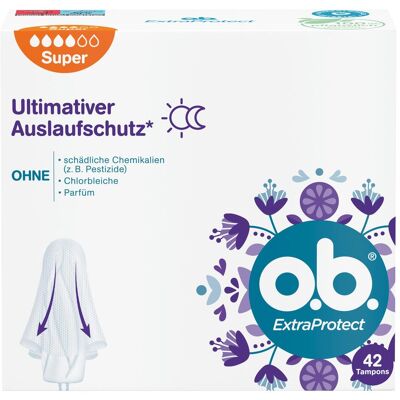 o.b., Tampons, Extra Protect (42x, Normal) o.b., Tampons, Extra Protect (42x, Normal)