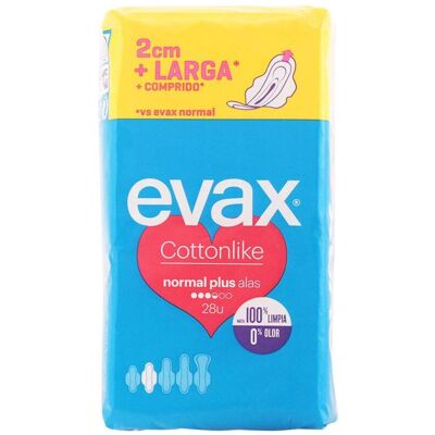 Evax Cottonlike Normal Plus mit Flügeln - Binden Evax Cottonlike Normal Plus mit Flügeln - Binden
