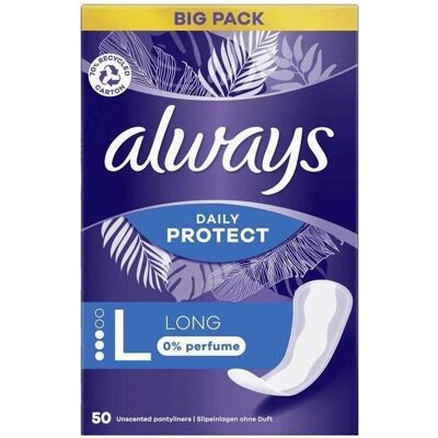 Always, Binden, Extra Protect Large Panty Liners Always, Binden, Extra Protect Large Panty Liners