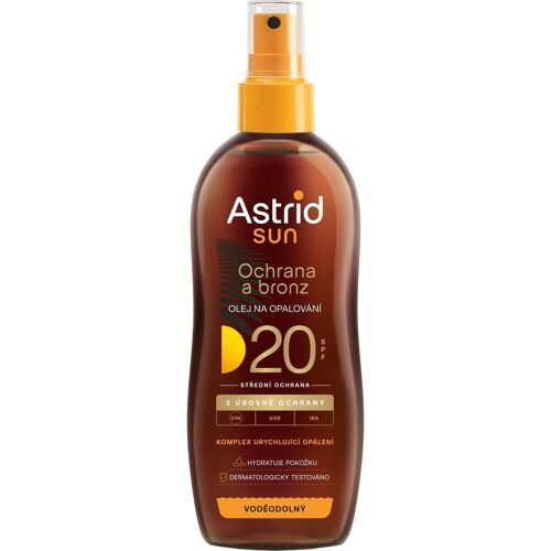 Astrid, Sonnencreme, Oil for tanning SPF 20 Sun 200 ml (Sonnenöl, SPF 20, 200 ml)