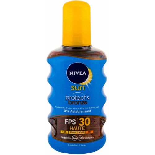 NIVEA, Sonnencreme, Protect & Bronze (Sonnenöl, SPF 30, 200 ml, 150 g)