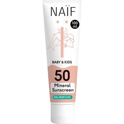 Naïf, Sonnencreme, Mineralischer Sonnenschutz (SPF 50, 100 ml) Naïf, Sonnencreme, Mineralischer Sonnenschutz (SPF 50, 100 ml)