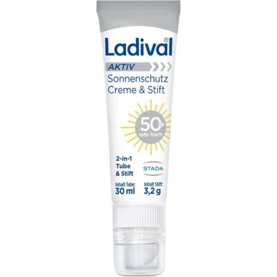 Ladival, Sonnencreme, Aktiv Sonnenschutz Creme & Stift SPF 50+, 30 ml Creme (SPF 50+, 30 ml) Ladival, Sonnencreme, Aktiv Sonnenschutz Creme & Stift SPF 50+, 30 ml Creme (SPF 50+, 30 ml)