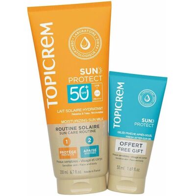 Topicrem Sun Protect SPF50+ Duo Sonnenmilch & After-Sun-Gelee Topicrem Sun Protect SPF50+ Duo Sonnenmilch & After-Sun-Gelee