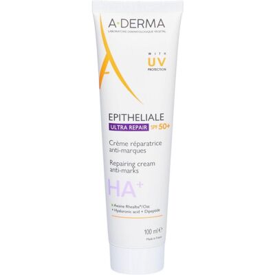 A-Derma Epitheliale AH Ultra SPF50+ Schutzcreme - Repariert, Verhindert Hautmarkierungen, Hochschutz SPF 50+ A-Derma Epitheliale AH Ultra SPF50+ Schutzcreme - Repariert, Verhindert Hautmarkierungen, Hochschutz SPF 50+