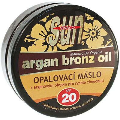 Vivapharm, Sonnencreme, Vivaco SUN Bräunungsbutter mit Bio-Arganöl SPF 20 200 ml (SPF 20, 200 ml) Vivapharm, Sonnencreme, Vivaco SUN Bräunungsbutter mit Bio-Arganöl SPF 20 200 ml (SPF 20, 200 ml)