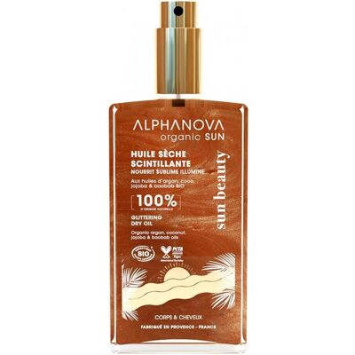 Alphanova, Sonnencreme, Sonnenstrahlendes Trockenöl Bio (100 ml) Alphanova, Sonnencreme, Sonnenstrahlendes Trockenöl Bio (100 ml)