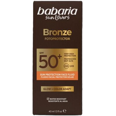 Babaria, Sonnencreme, Es wäre Sun. Lichtschützende Sonnengesichtsflüssigkeit aus Bronze, Spf50, 40 ml (SPF 50+, 40 ml) Babaria, Sonnencreme, Es wäre Sun. Lichtschützende Sonnengesichtsflüssigkeit aus Bronze, Spf50, 40 ml (SPF 50+, 40 ml)
