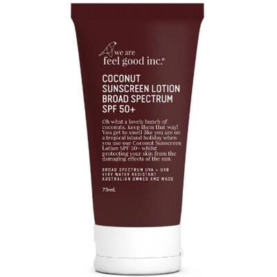 We Are Feel Good, Sonnencreme, We Are Coconut Sunscreen Lotion SPF50 (SPF 50, 75 ml) We Are Feel Good, Sonnencreme, We Are Coconut Sunscreen Lotion SPF50 (SPF 50, 75 ml)