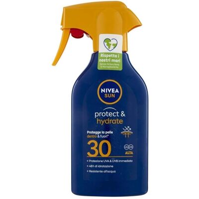 NIVEA, Sonnencreme, SUN Maxi Sunscreen Spray Protect & Hydrate SPF 30 270ml (SPF 30, 270 ml) NIVEA, Sonnencreme, SUN Maxi Sunscreen Spray Protect & Hydrate SPF 30 270ml (SPF 30, 270 ml)