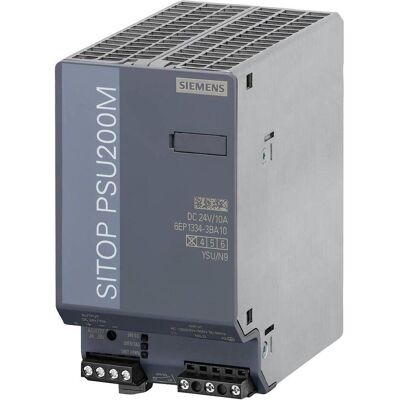 Siemens Systemstromversorgung, SITOP PSU200M 120-230/230-500Vac 24V 10A Siemens Systemstromversorgung, SITOP PSU200M 120-230/230-500Vac 24V 10A