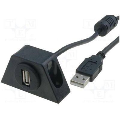 Per.Pic., Car HiFi Kabel, Verlängerungskabel USB A-Buchse 2m Per.Pic., Car HiFi Kabel, Verlängerungskabel USB A-Buchse 2m