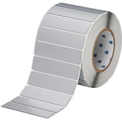 Brady, Etikettenrolle, THTEP-11-7593-SV, EPREP, Polyester, Silber, 100.00 x 30.00 mm, permanent (500 E.) (110 mm) Brady, Etikettenrolle, THTEP-11-7593-SV, EPREP, Polyester, Silber, 100.00 x 30.00 mm, permanent (500 E.) (110 mm)