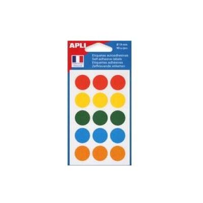 Agipa, Etiketten, APLI Markierungspunkte, Durchmesser: 15 mm, rund, weiá Agipa, Etiketten, APLI Markierungspunkte, Durchmesser: 15 mm, rund, weiá