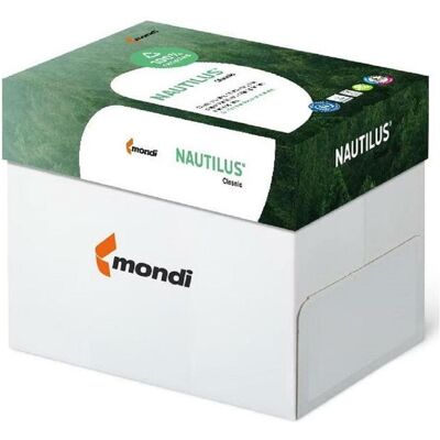 Mondi, Kopierpapier, Nautilus Recycling Papier (A4, 2500 Blätter, 80 g/m²) Mondi, Kopierpapier, Nautilus Recycling Papier (A4, 2500 Blätter, 80 g/m²)