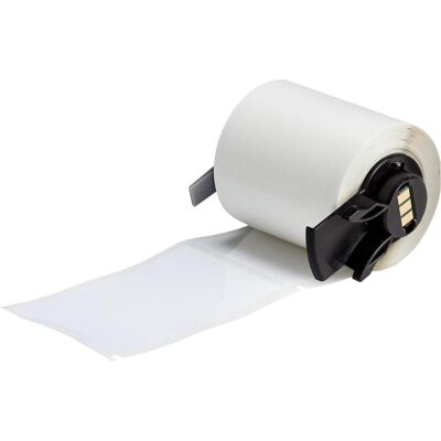 Brady, Etikettenrolle, M6-37-483, Polyester, Weiss, glänzend, 48.26 x 76.20 mm, extra stark haftend (100 E.) (76.20 mm) Brady, Etikettenrolle, M6-37-483, Polyester, Weiss, glänzend, 48.26 x 76.20 mm, extra stark haftend (100 E.) (76.20 mm)