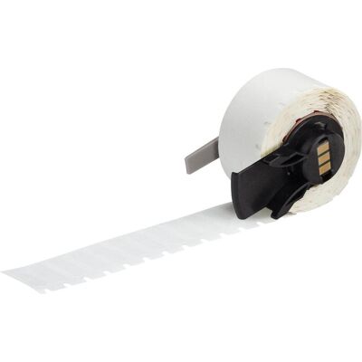 Brady, Etikettenrolle, M6-10-432, Polyester, Transparent, glänzend, 19.05 x 6.35 mm, permanent (750 E.) (26.97 mm) Brady, Etikettenrolle, M6-10-432, Polyester, Transparent, glänzend, 19.05 x 6.35 mm, permanent (750 E.) (26.97 mm)