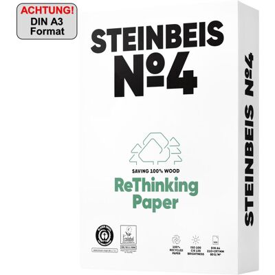 Steinbeis, Kopierpapier, No. 4 (A3, 500 Blätter, 80 g/m²) Steinbeis, Kopierpapier, No. 4 (A3, 500 Blätter, 80 g/m²)