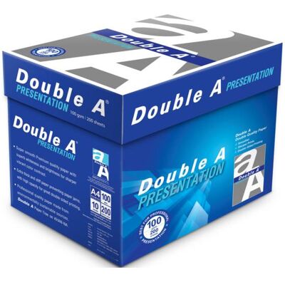 Double A A4 Druckpapier 100g/m² - Hochwertig, Umweltfreundlich Double A A4 Druckpapier 100g/m² - Hochwertig, Umweltfreundlich