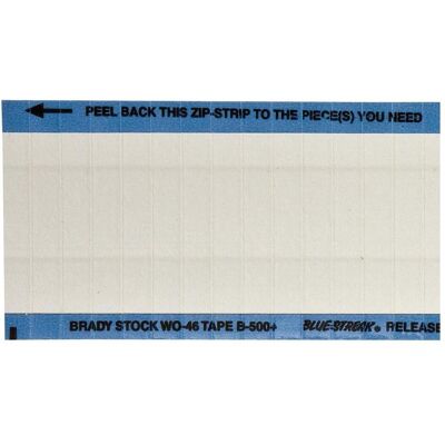 Brady, Etikettenrolle, WO-46-PK, B-500, BESCHRIFTBARE Etiketten, Vinyl, Matt, Weiss, 6 x 38 mm, wiederablösbar, dies Brady, Etikettenrolle, WO-46-PK, B-500, BESCHRIFTBARE Etiketten, Vinyl, Matt, Weiss, 6 x 38 mm, wiederablösbar, dies