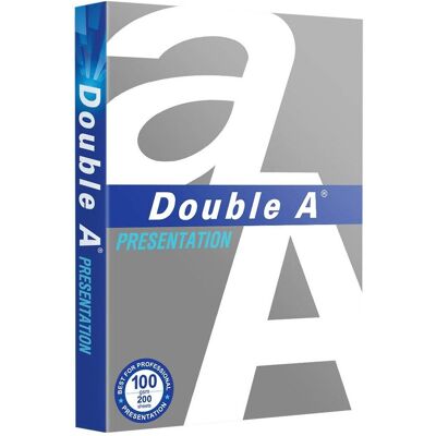 Double A, Kopierpapier, Presentation A3 Kopierpapier 200 Blatt 100 Gramm (A3, 100 g/m²) Double A, Kopierpapier, Presentation A3 Kopierpapier 200 Blatt 100 Gramm (A3, 100 g/m²)