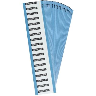 Brady, Etikettenrolle, WO-34-PK, B-500, BESCHRIFTBARE Etiketten, Vinyl, Matt, Schwarz auf weiss, 38.00 x 12.70 mm, B Brady, Etikettenrolle, WO-34-PK, B-500, BESCHRIFTBARE Etiketten, Vinyl, Matt, Schwarz auf weiss, 38.00 x 12.70 mm, B