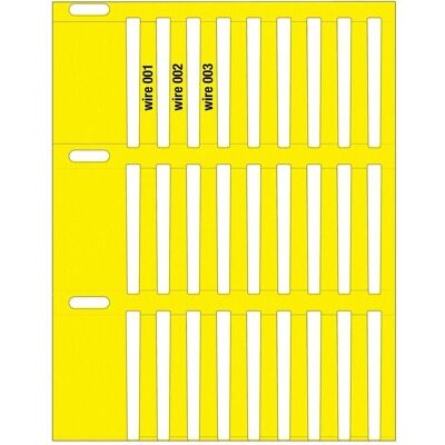 Brady, Etikettenrolle, THTRDS-30x4,4-7696-YL, stabile Durasleeve(R) Drahtmarkierereinschübe, Vinyl, Gelb, 30.00 x 4 (30 mm) Brady, Etikettenrolle, THTRDS-30x4,4-7696-YL, stabile Durasleeve(R) Drahtmarkierereinschübe, Vinyl, Gelb, 30.00 x 4 (30 mm)