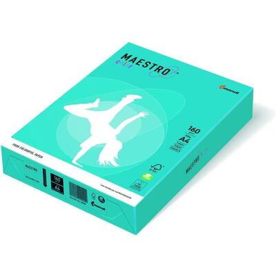 Maestro Color, Kopierpapier, Kopierpapier A4 160g 250Bl wass.blau (A4, 250 Blätter, 160 g/m²) Maestro Color, Kopierpapier, Kopierpapier A4 160g 250Bl wass.blau (A4, 250 Blätter, 160 g/m²)
