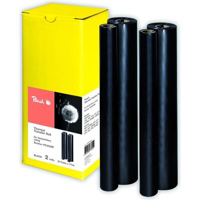 Peach, Fax Zubehör, 2 Thermal Transfer Rollen ersetzt Brother PC-302RF Peach, Fax Zubehör, 2 Thermal Transfer Rollen ersetzt Brother PC-302RF