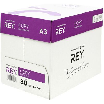Rey, Kopierpapier, Copy (A3, 500 Blätter, 80 g/m²) Rey, Kopierpapier, Copy (A3, 500 Blätter, 80 g/m²)