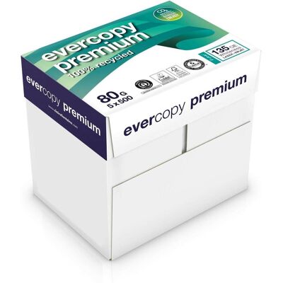 Clairefontaine, Kopierpapier, Evercopy Premium (A4, 2500 Blätter, 80 g/m²) Clairefontaine, Kopierpapier, Evercopy Premium (A4, 2500 Blätter, 80 g/m²)